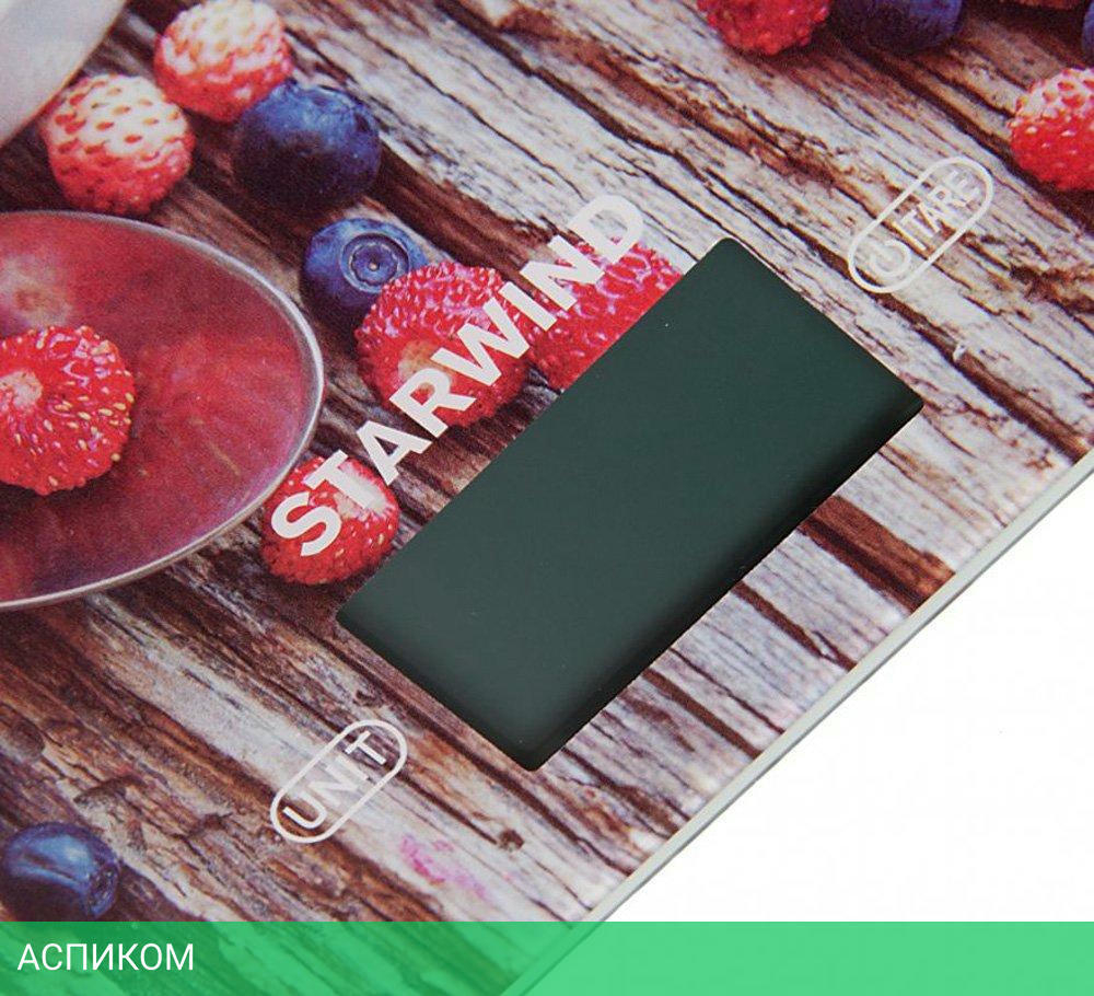 Кухонные весы StarWind SSK3354 Brown/Illustration