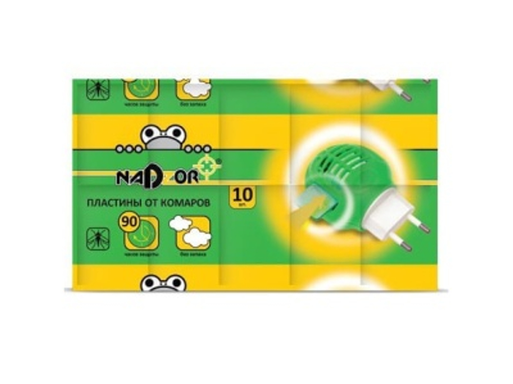Пластины от комаров Nadzor без запаха (10шт/уп) (250шт/кор)