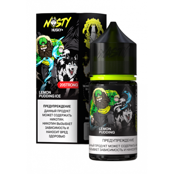Купить Жидкость Nasty X Husky Import Salt 30 мл - Lemon Pudding Ice (Strong)