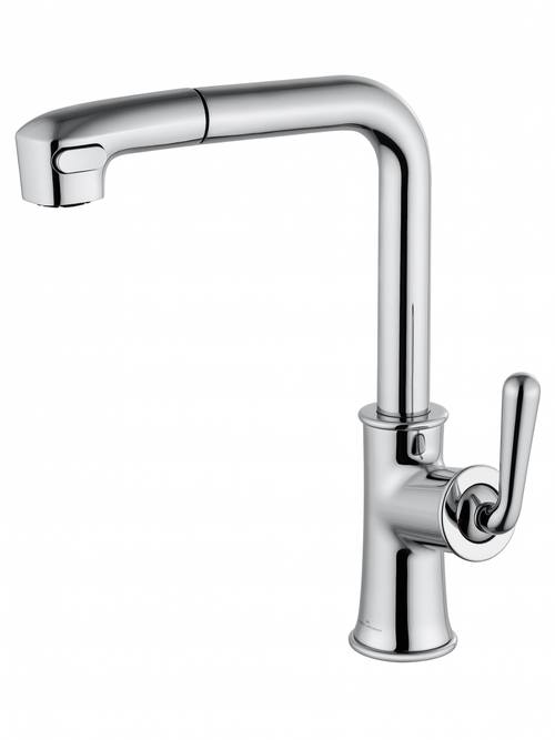 Смеситель для кухни с выдвижным изливом WONZON & WOGHAND, Хром (WW-88439008A-CR)