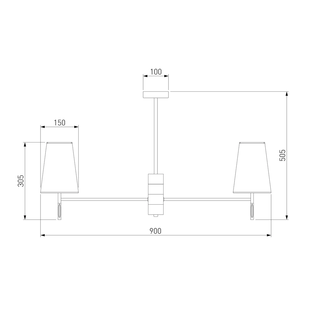 Люстра на штанге Eurosvet MILAZZO 60137/8 4690389186004