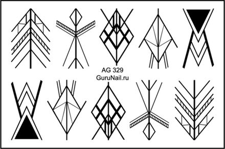 Gurunail Слайдер-дизайн 329 Геометрия