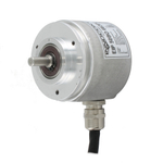 Инкрементальный программируемый энкодер INNOCONT D=50мм, выступающий вал 8мм, сервофланец, 5…30VDC, выход TTL/HT, IP 65