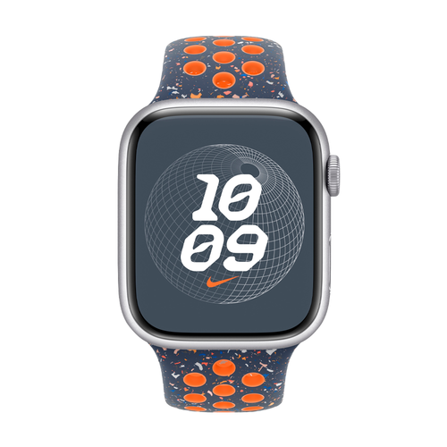 Умные часы Apple Watch Series 9 GPS, 41mm, Aluminium Case with Blue Flame Nike Sport Band (MUUT3) S/M, Pink (Розовый) MR9N3