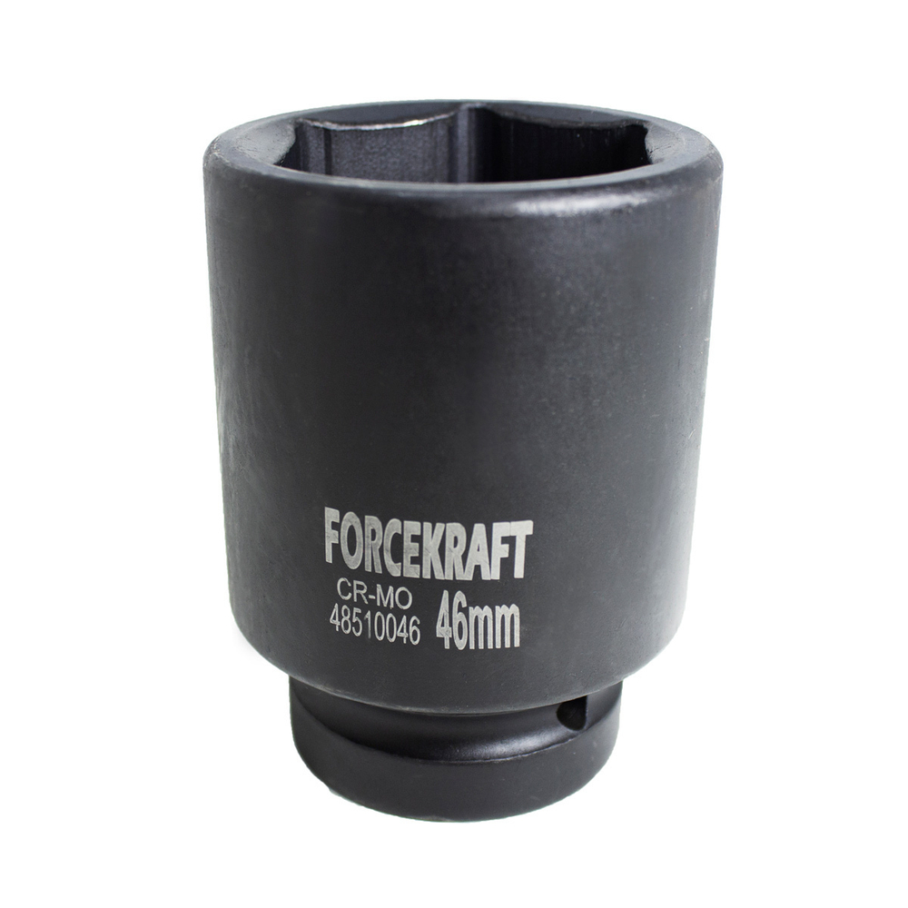 Головка ударная глубокая 1'', 46мм (6гр.) FORCEKRAFT FK-48510046