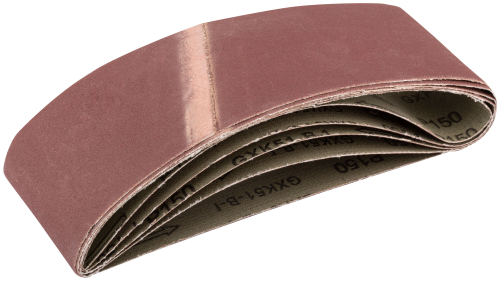 Ленты шлифовальные бесконечные, водостойкие, на тканевой основе, 5 шт., 75х457 мм Р 150 39687