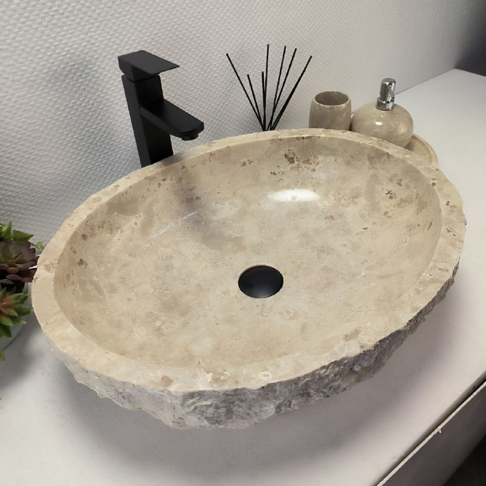 Раковина из мрамора Erozy Cream EM-62761 (56*45*15) 123