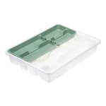 Лоток-вкладыш двухуровневый, 33х26х40 см, бел,фисташ, Idea, М 1146