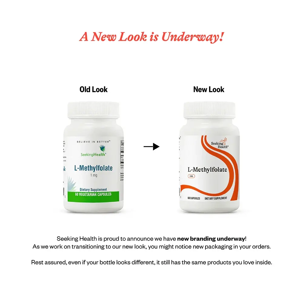 L-Methylfolate (ранее L-5-MTHF - 1,700 mcg DFE) 60 капсул Seeking Health