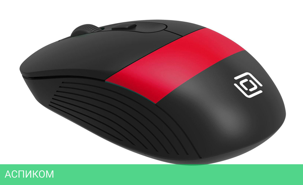Мышь Oklick 310M черный/красный (1869102)