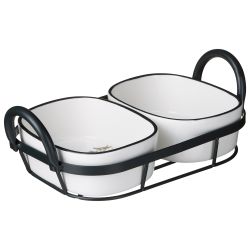 НАБОР ФОРМ НА МЕТАЛ.ПОДСТАВКЕ LEFARD "FAMILY FARM" 2 ШТ. 28,5*16*8,5 CM