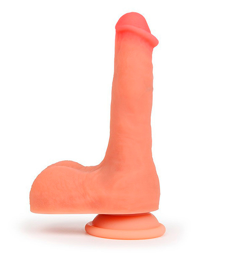 Телесный фаллоимитатор 21см на подошве-присоске Bior Toys Erowoman-Eroman ER-30083