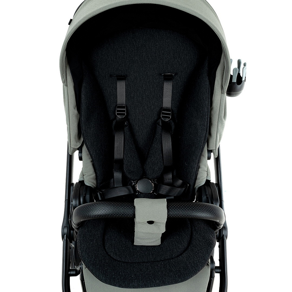 Детская коляска Roan Sol 2.0 3 в 1 с автокреслом Pituso Baesa Pro Black SLL/33/T Sage Green/Black/руч.Black