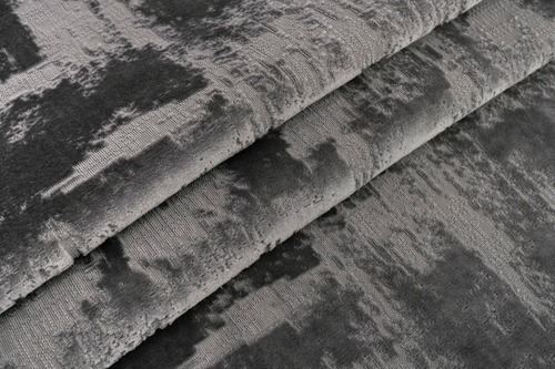 AURUS 7 мебельная ткань велюр, серый, ширина 1,4 м