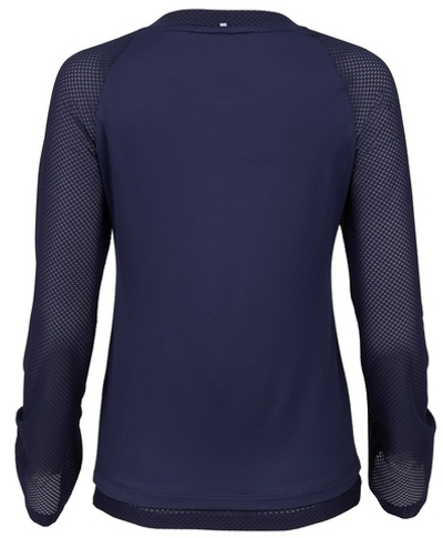 Женская теннисная футболка (dł. Рукава) Fila Gracie Longsleeve - navy