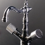Смеситель для раковины Boheme Royal Cristal 272-Royal/CRST black хром/Preciosa