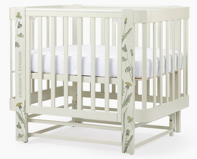 Детская кроватка-трансформер Happy baby Mommy Love в комплекте с расширением 160х70 sage