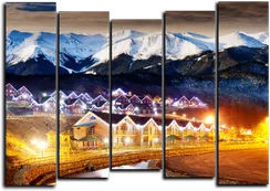 Модульная картина "Вечер в горах"