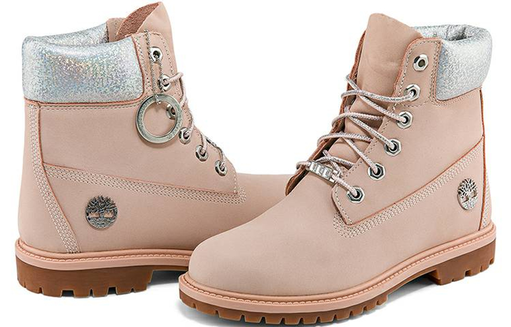 Timberland Heritage 6 Inch Waterproof Boots "Light Pink Nubuck" Women"s