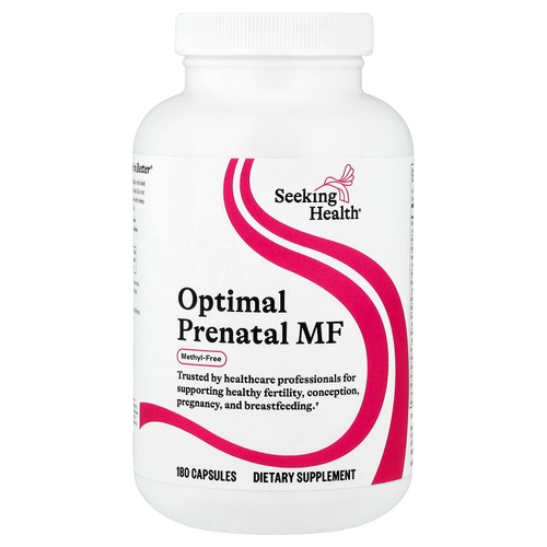 Seeking Health, Optimal Prenatal, безметила, 180 вегетарианских капсул