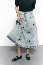 Юбка MOM SKIRT SHIMMER, голубой