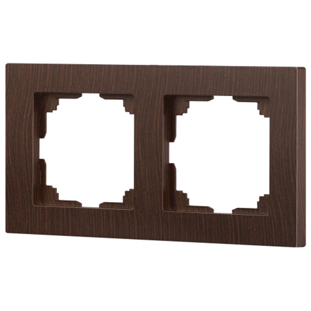 Рамка для розеток и выключателей Intro Accent 6-502-10 на 2 поста, СУ, венге | Intro