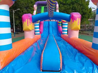 Надувная водная горка «Карамелька», 18*4,8*7,5 м