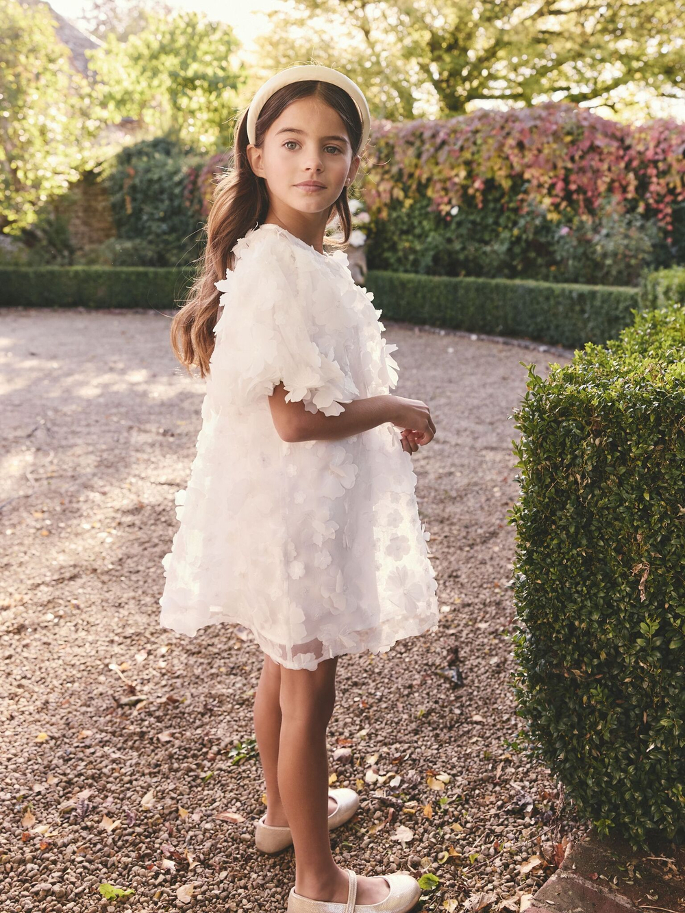 Платье для девочки Next E87-249, Белый