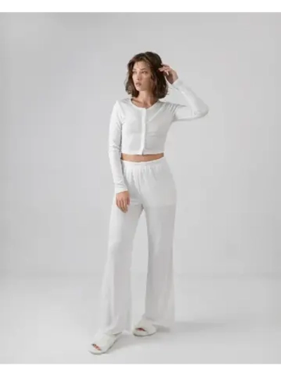 Пижама с брюками и лонгсливом