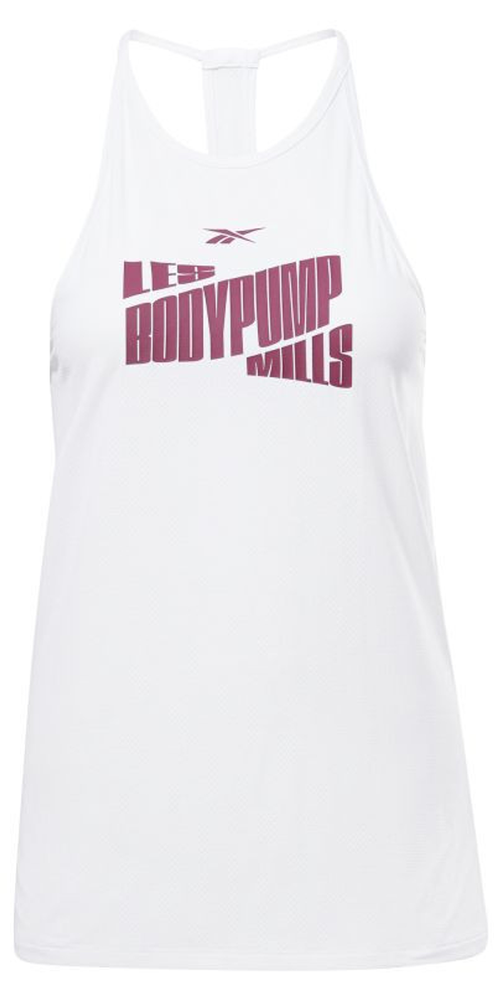 Женский топ теннисный Reebok Les Mills Activchill Graphic BP Tank W - белый