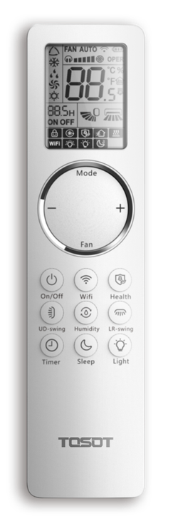 Сплит-система (тепловой насос) инверторного типа Tosot Clivia Full DC Inverter + Wi-Fi модуль