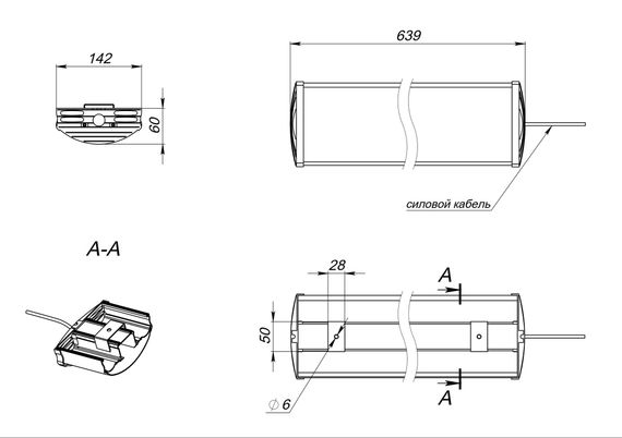Светильник светодиодный Леда Арктик 60Вт 35029