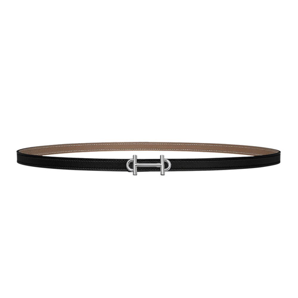 Пояс HERMES Gamma Argent Epsom / 1.3cm, H065985CK05-H065538CABD
