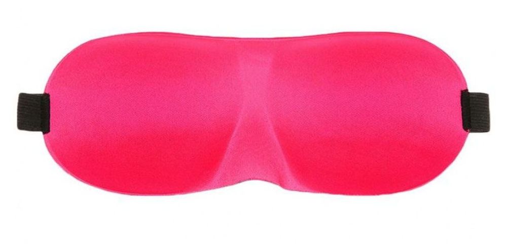 Розовая глухая маска на резинке Розовая глухая маска на резинке