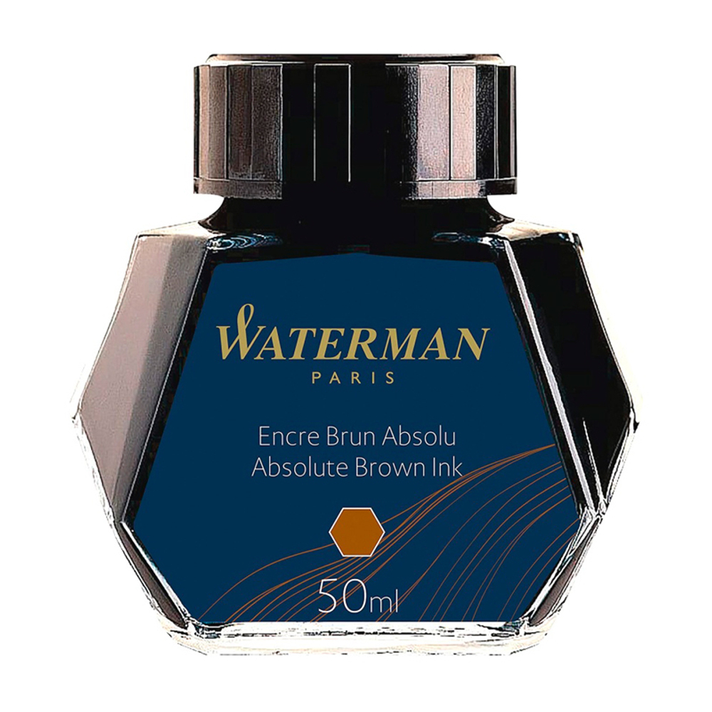 Флакон чернил - Waterman, коричневые 50 мл.