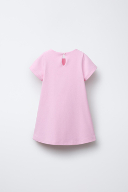 ZARA ПЛАТЬЕ С БАНТОМ, РОЗОВЫЙ