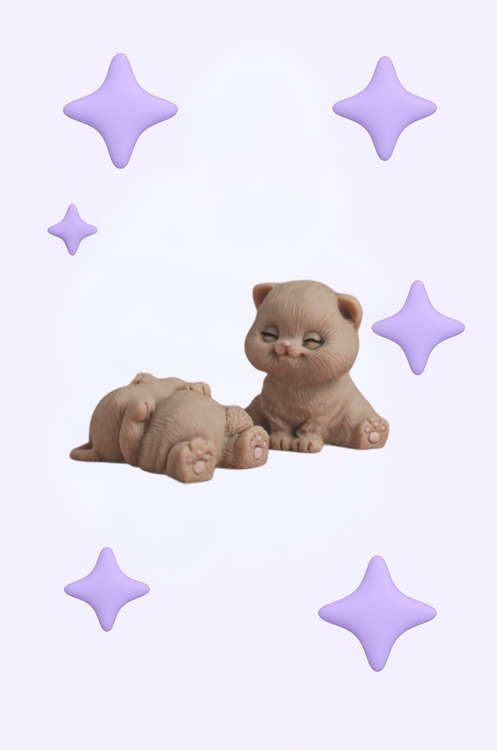Фигурка из шоколада Котенок Мелвин, 3,5*5,5*2,5, 4*5,6*5 см
