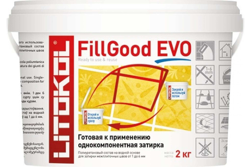 Затирка полиуретановая Litokol FillGood EVO F.210 серо-бежевый 2 кг