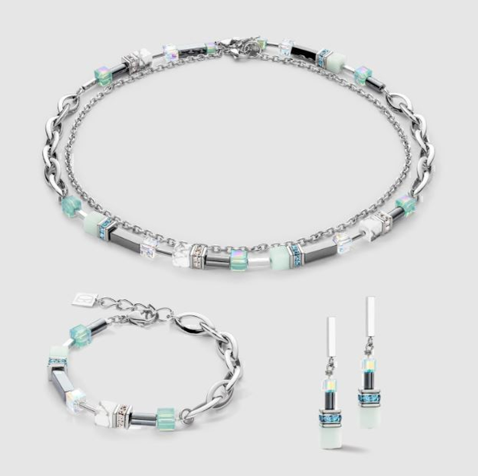 Колье-трансформер 4-in-1  Coeur de Lion Mint Green 4510/10-0522