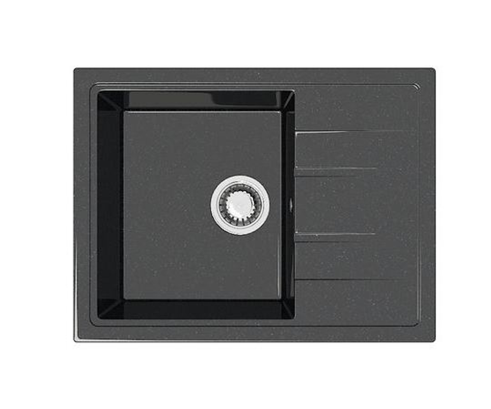 Кухонная мойка BERGG lab Z150 575х470 мм Черный