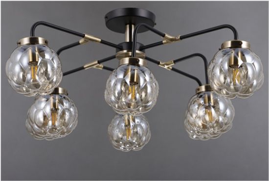 40345MD/8 MBK+AB (1) Люстра (NW)