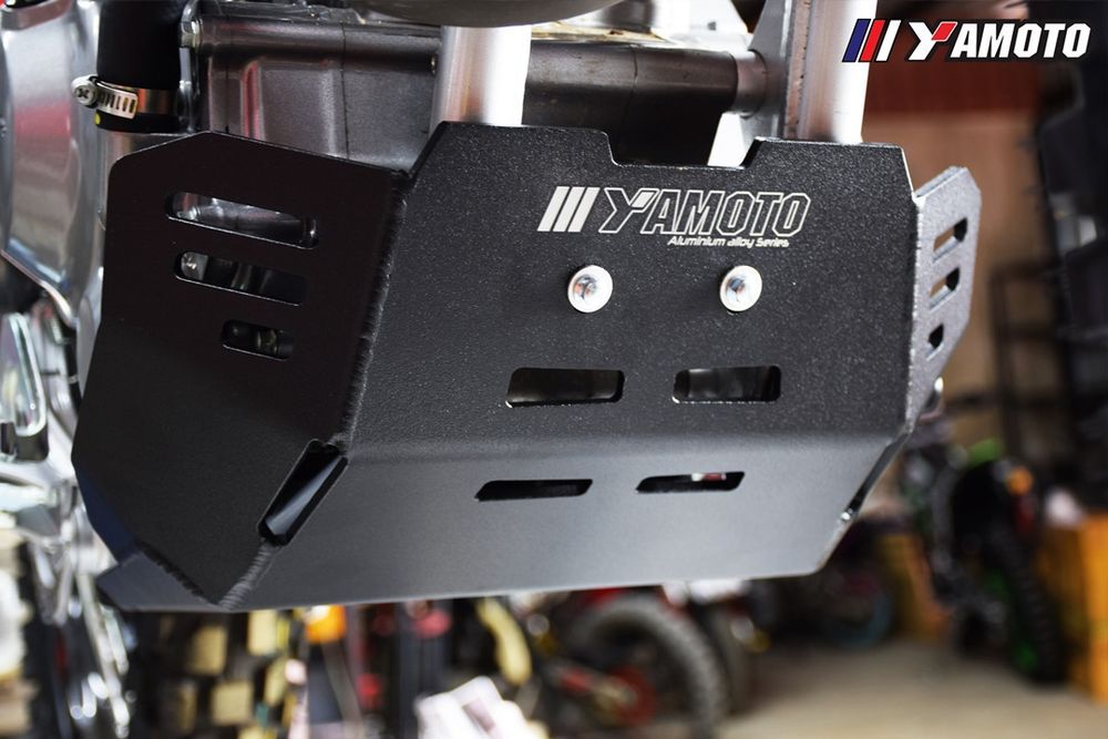 Yamoto Skid Plate for Honda CRF300L (2021-UP). Aluminium, 4mm. Black