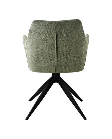 Стул обеденный поворотный Eva серо-зеленый