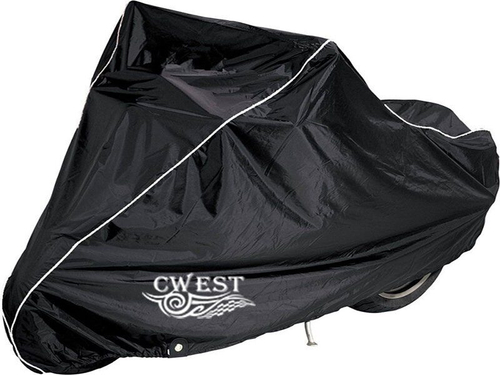 Чехол парковочный для мотоцикла универсальный черный, размер М