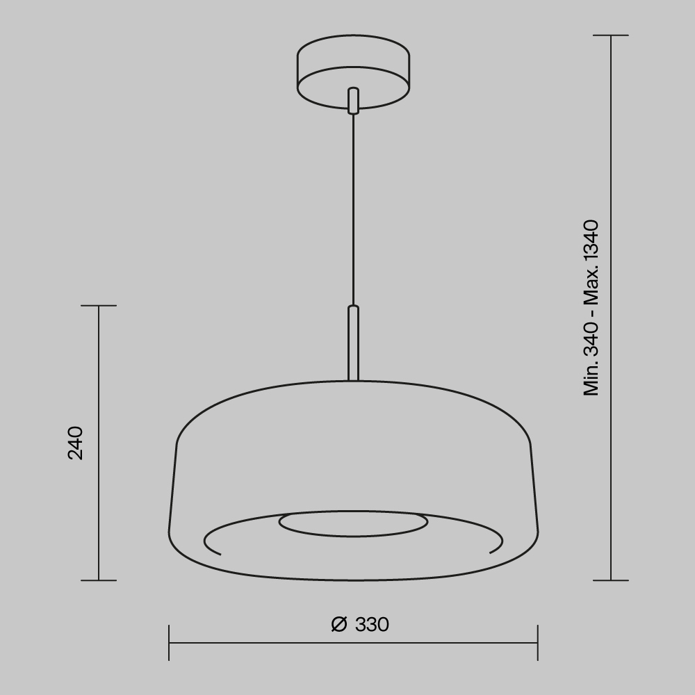 Подвесной светодиодный светильник Maytoni Madmen MOD127PL-L6SG