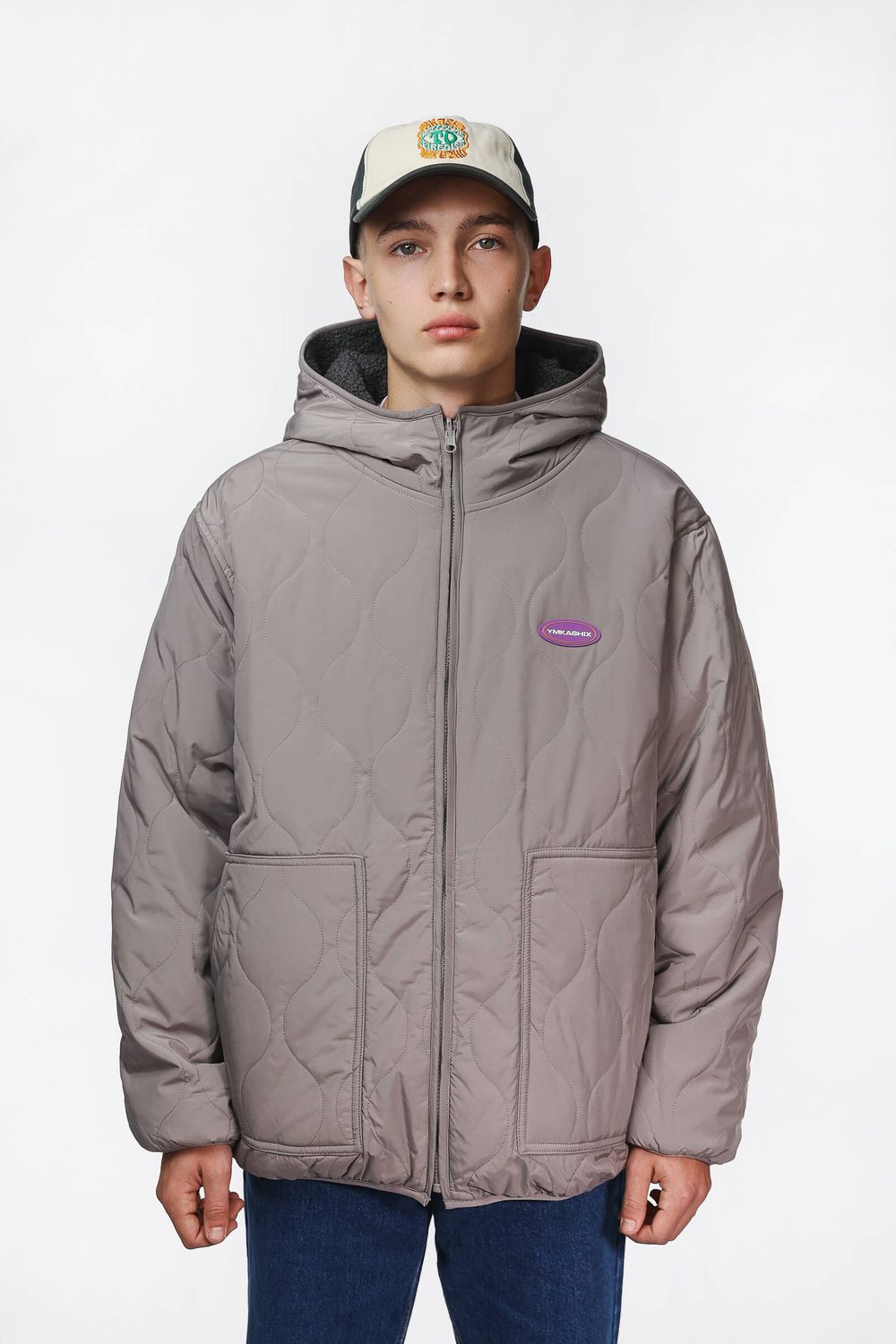 Куртка Ymkashix двухсторонняя Liner серая