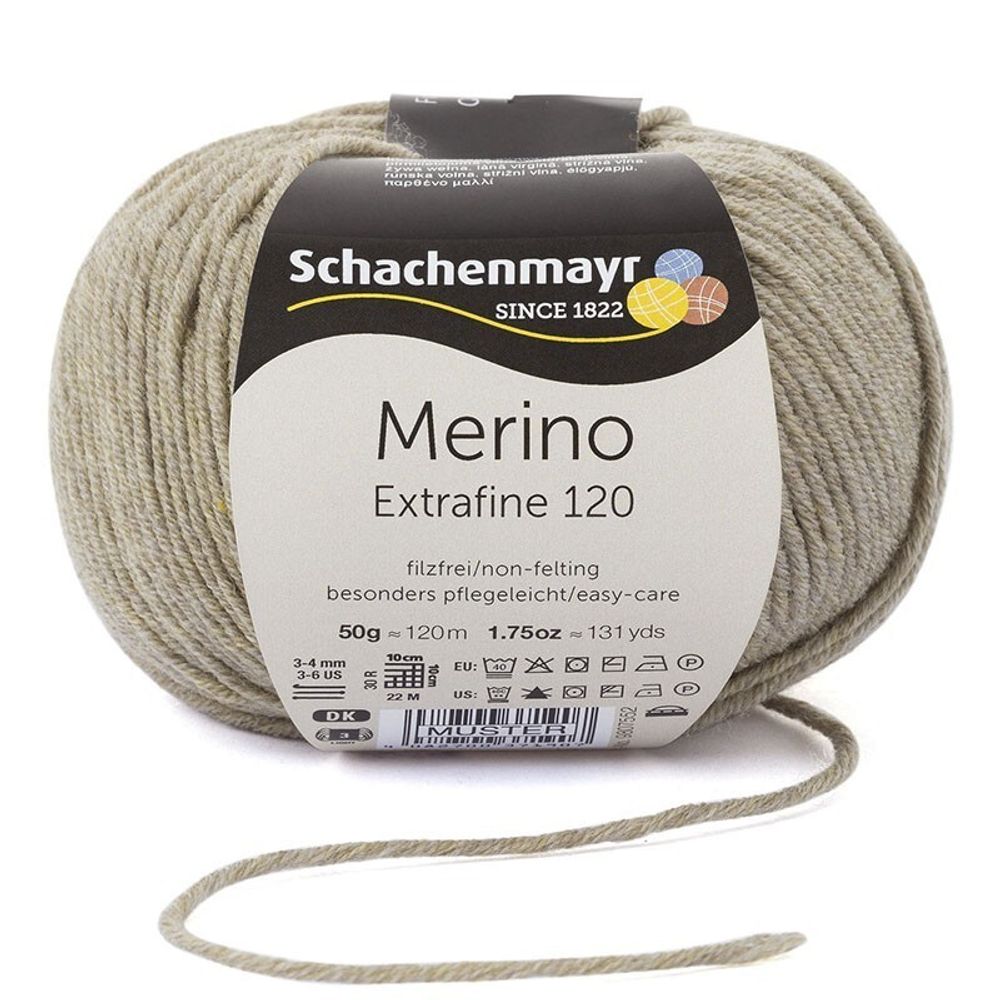 Пряжа Schachenmayr Merino Extrafine 120 (00106)