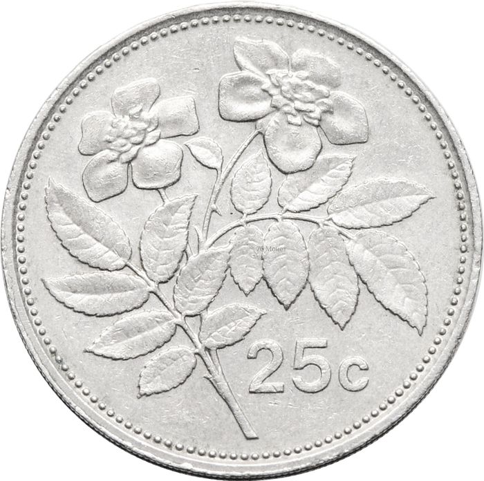 25 центов 1986 Мальта