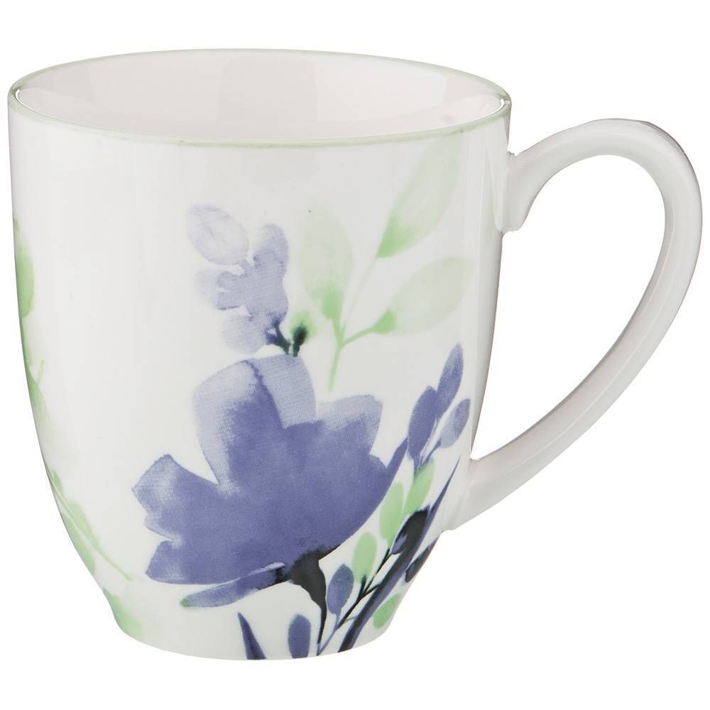 КРУЖКА "AQUARELLE" 400 МЛ ГОЛУБОЙ (КОР=32ШТ.)