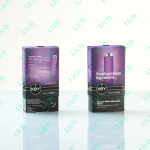 Сиреневый вибромассажер с волнистой поверхностью Charms Key